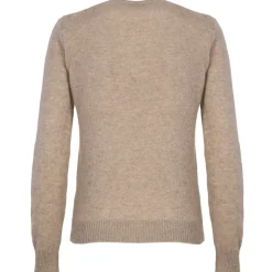 Avvenice - Theria - Woman Loro Piana Cashmere V-Neck Sweater - Tundra - Knitwear - Luxury Exclusive Collection - Avvenice