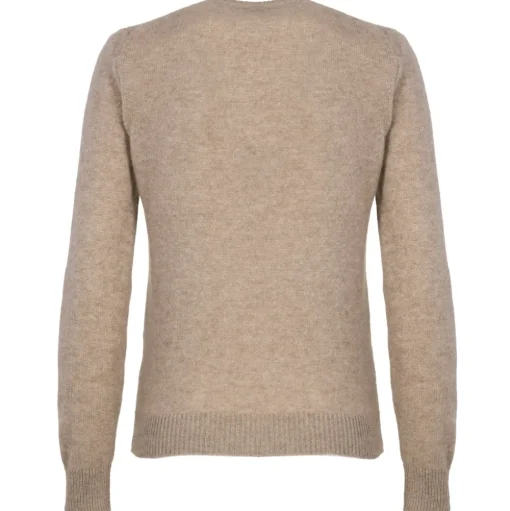Avvenice - Theria - Woman Loro Piana Cashmere V-Neck Sweater - Tundra - Knitwear - Luxury Exclusive Collection - Avvenice