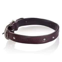 B Wilde Collection - Milo Collar - Bordeaux - Milo Collection - Leather Collar - High Quality Luxury - Avvenice