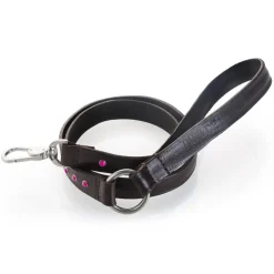 B Wilde Collection - Set Cabo - Collar & Leash - Pink - Cabo Collection - Leather Collar - High Quality Luxury - Avvenice