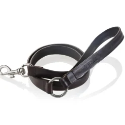 B Wilde Collection - Set Figaro - Dark Chocolate - Collar & Leash - Figaro Collection - Leather Collar - High Quality Luxury - Avvenice