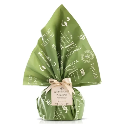 Bacco - Tipicità al Pistacchio - PanBacco Retrò with Pistachio - Artisan Panettone - 1000 g - Avvenice