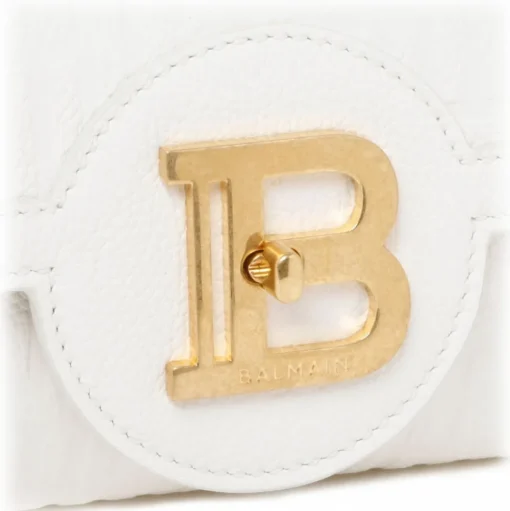Balmain - B Buzz 23 Clutch Bag - White - Balmain Exclusive Luxury Collection - Avvenice