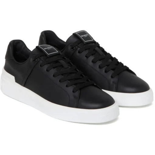 Balmain - B-Court Sneakers - Black - Balmain Exclusive Luxury Collection - Avvenice