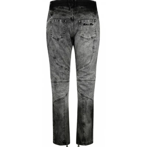 Balmain - Biker Jeans - Dark Grey - Balmain Exclusive Luxury Collection - Avvenice