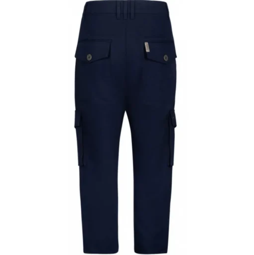 Balmain - Cotton Cargo Trousers - Navy Blue - Balmain Exclusive Luxury Collection - Avvenice