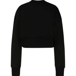 Balmain - Cotton Logo Print Cropped Sweatshirt - Black - Balmain Exclusive Luxury Collection - Avvenice