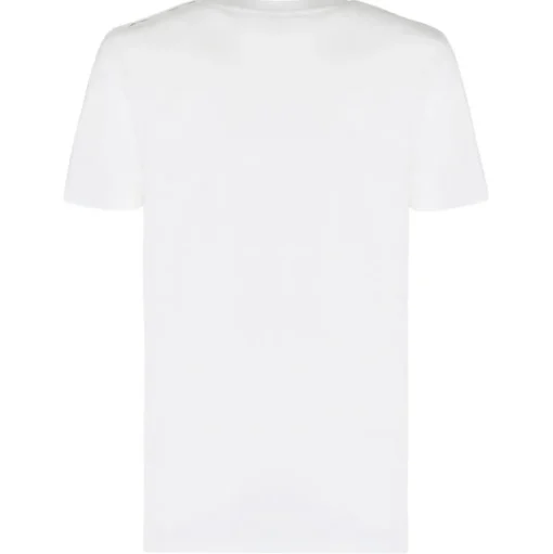 Balmain - Cotton Logo Print T-Shirt - White Black - Balmain Exclusive Luxury Collection - Avvenice