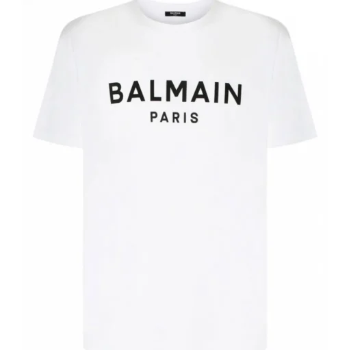 Balmain - Cotton Logo Print T-Shirt - White - Balmain Exclusive Luxury Collection - Avvenice