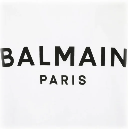 Balmain - Cotton Logo Print T-Shirt - White - Balmain Exclusive Luxury Collection - Avvenice