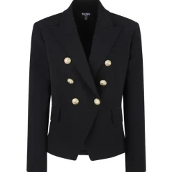 Balmain - Double Breasted Blazer - Black - Balmain Exclusive Luxury Collection - Avvenice