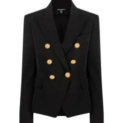 Balmain - Double Breasted Jacket - Black - Balmain Exclusive Luxury Collection - Avvenice