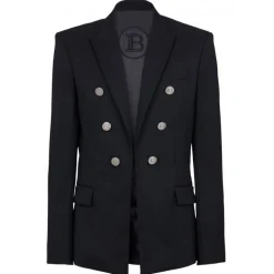 Balmain - Double-Breasted Blazer - Black - Balmain Exclusive Luxury Collection - Avvenice