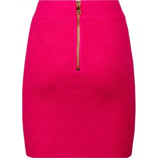 Balmain - Fine Knit Skirt - Fuchsia - Balmain Exclusive Luxury Collection - Avvenice