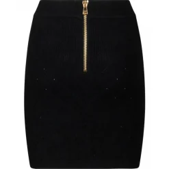 Balmain - Fine Knit Skirt - Black - Balmain Exclusive Luxury Collection - Avvenice