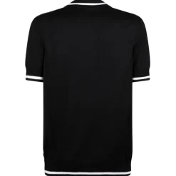 Balmain - Jacquard Polo Shirt - Black - Balmain Exclusive Luxury Collection - Avvenice