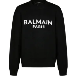 Balmain - Knitted Construction Jumper - Black - Balmain Exclusive Luxury Collection - Avvenice