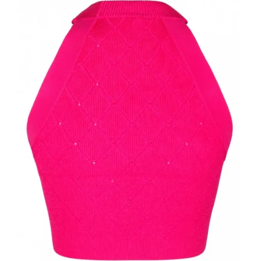 Balmain - Knitted Vest - Fuchsia - Balmain Exclusive Luxury Collection - Avvenice