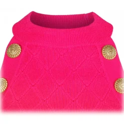 Balmain - Knitted Vest - Fuchsia - Balmain Exclusive Luxury Collection - Avvenice