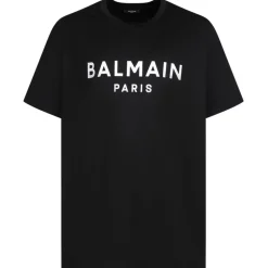 Balmain - Logo Print T-Shirt - Black - Balmain Exclusive Luxury Collection - Avvenice