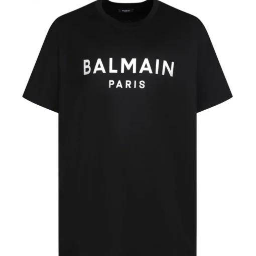 Balmain - Logo Print T-Shirt - Black - Balmain Exclusive Luxury Collection - Avvenice