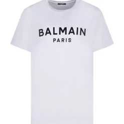 Balmain - Logo Print T-Shirt - White - Balmain Exclusive Luxury Collection - Avvenice