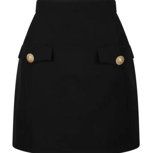 Balmain - Skirt - Black - Balmain Exclusive Luxury Collection - Avvenice
