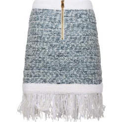 Balmain - Skirt - Blue White - Balmain Exclusive Luxury Collection - Avvenice