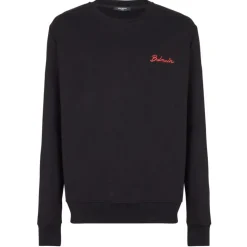 Balmain - Sweatshirt - Black Red - Balmain Exclusive Luxury Collection - Avvenice