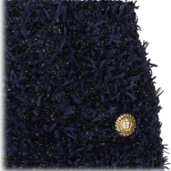 Balmain - Tweed Mini Skirt - Dark Blue - Balmain Exclusive Luxury Collection - Avvenice