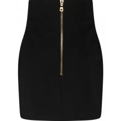Balmain - Virgin Wool Mini Skirt - Black - Balmain Exclusive Luxury Collection - Avvenice