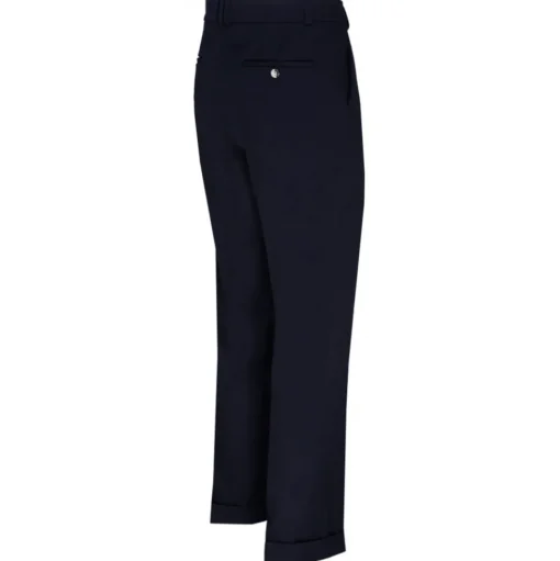 Balmain - Virgin Wool Tailored Trousers - Navy Blue - Balmain Exclusive Luxury Collection - Avvenice
