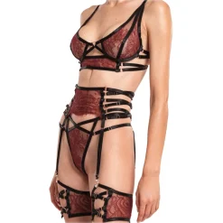 Belarex - Buenos Aires Bra - Dark Red - Bras - Lingerie - Luxury Exclusive Collection - Avvenice