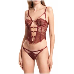 Belarex - Cape Town Thong - Dark Red - Thong - Lingerie - Luxury Exclusive Collection - Avvenice