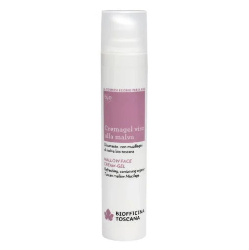 Biofficina Toscana - Mallow Face Cream-Gel - Facial Line - Organic Vegan Cosmetics - Avvenice