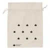 Biofficina Toscana - Organic Cotton Pouch - Big Black - Accessories Line - Organic Vegan Cosmetics - Avvenice