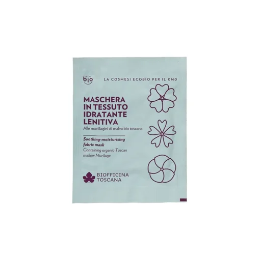 Biofficina Toscana - Soothing-Moisturising Fabric Mask - Facial Line - Organic Vegan Cosmetics - Avvenice