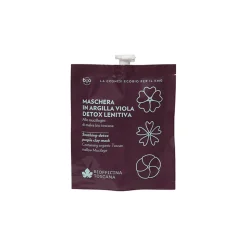 Biofficina Toscana - Soothing-Detox Purple Clay Mask - Facial Line - Organic Vegan Cosmetics - Avvenice