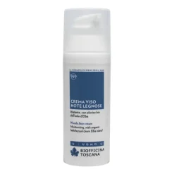 Biofficina Toscana - Woody Face Cream - Men's Line - Organic Vegan Cosmetics - Avvenice