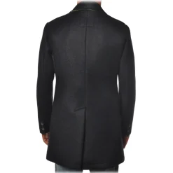 BoB Company - 3/4 Coat with Shirt Collar - Blue - Jacket - Made in Italy - Luxury Exclusive Collection - Avvenice