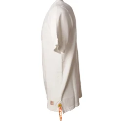 BoB Company - Short Sleeve Polo with Beads Insert - White - T-Shirt - Made in Italy - Luxury Exclusive Collection - Avvenice