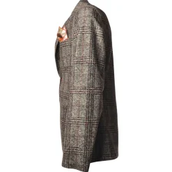 BoB Company - Single-Breasted Jacket in Check Pattern - Beige/Red - Jacket - Made in Italy - Luxury Exclusive Collection - Avvenice