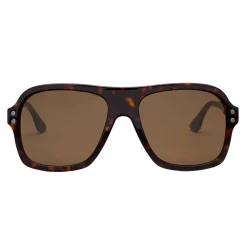 Bottega Veneta - Acetate Aviator Classic Sunglasses - Brown Havana - Sunglasses - Bottega Veneta Eyewear - Avvenice