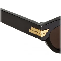 Bottega Veneta - Acetate Cat-Eye Sunglasses - Dark Havana Brown - Sunglasses - Bottega Veneta Eyewear - Avvenice