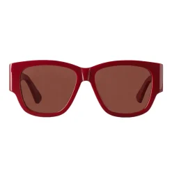 Bottega Veneta - Acetate D Design Sunglasses - Bordeaux Red - Sunglasses - Bottega Veneta Eyewear - Avvenice