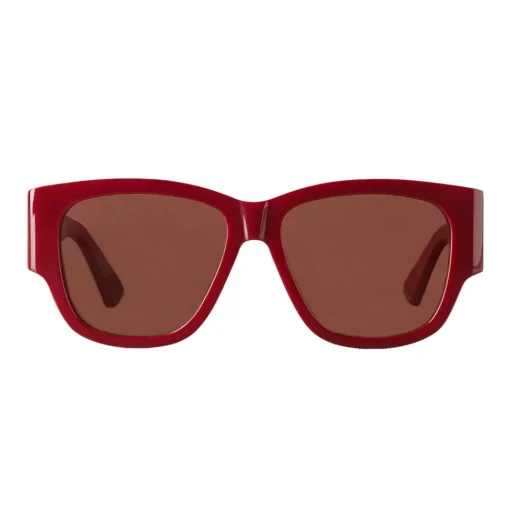 Bottega Veneta - Acetate D Design Sunglasses - Bordeaux Red - Sunglasses - Bottega Veneta Eyewear - Avvenice