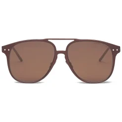 Bottega Veneta - Alluminium Aviator Sunglasses - Brown Havana - Sunglasses - Bottega Veneta Eyewear - Avvenice