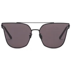 Bottega Veneta - Cross Metal Square Sunglasses - Black Grey - Sunglasses - Bottega Veneta Eyewear - Avvenice