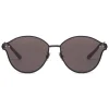 Bottega Veneta - Cross Metal Cat Eye Sunglasses - Black Grey - Sunglasses - Bottega Veneta Eyewear - Avvenice