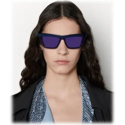 Bottega Veneta - D-Frame Sunglasses - Blue Violet - - Avvenice